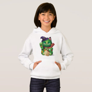 Hoodie infantil verde neko #001