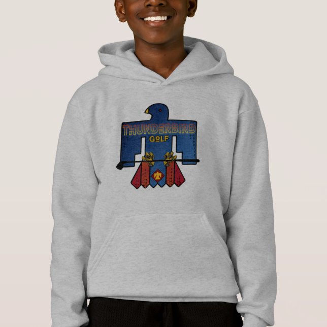 Hoodie Juvenil De Golf Thunderbird - De Inspiració (Anverso)