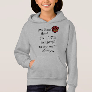 Hoodie Kids Animal Paw Print