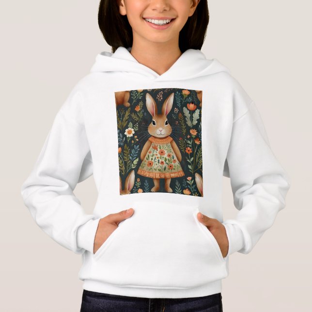 Hoodie mágico de los conejitos de primavera (Anverso)