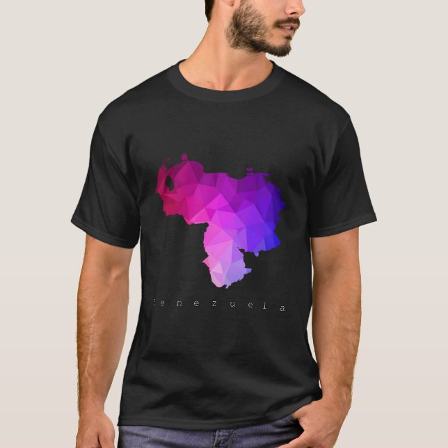 Hoodie Mapa De Venezuela Violeta Sweater (Anverso)