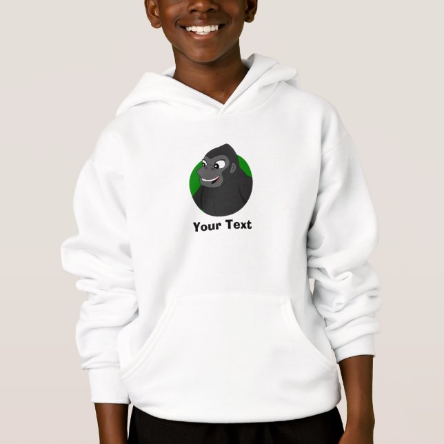 Hoodie, Personalizado de gorila personalizado (Anverso)