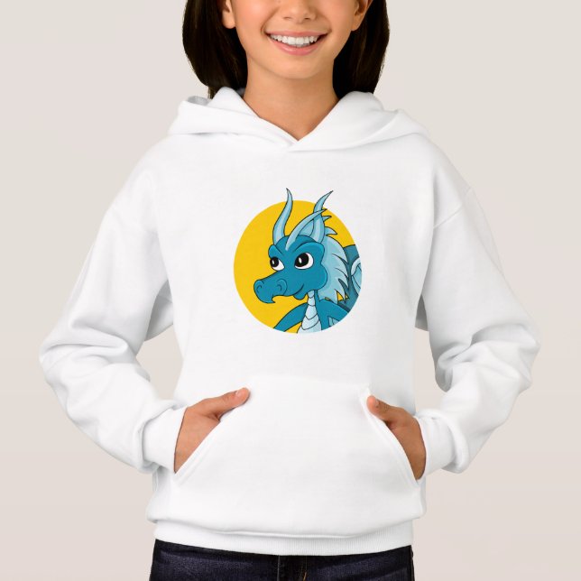 Hoodie personalizado del dragón azul (Anverso)