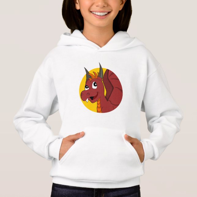 Hoodie personalizado del dragón rojo (Anverso)