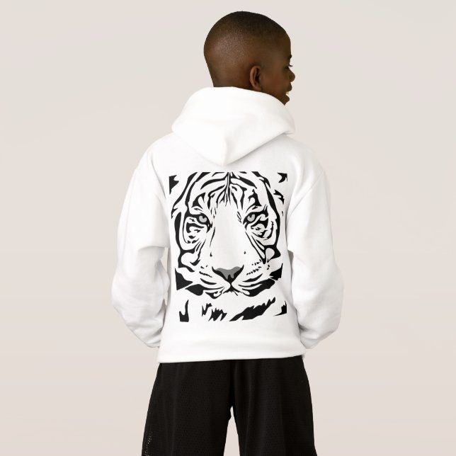 Hoodie Pullover Universal del Tigre de Bengala (Reverso completo)