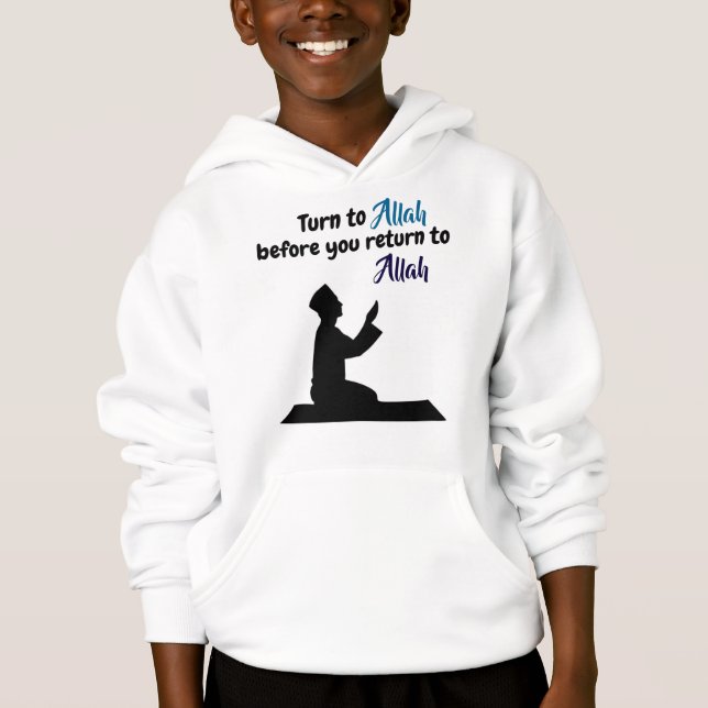 Hoodie "Turn 2 Allah". (Anverso)