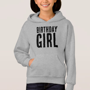 HOODIO DE LA CAMISETA DE LA CHICA DEL CUMPLEAÑOS