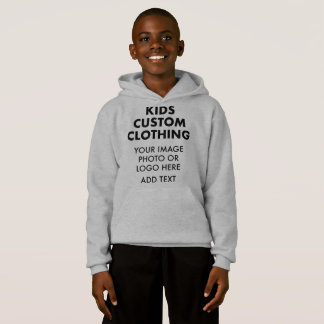 HOODIO DE PULLOVER DEL CHICO personalizado - GRIS