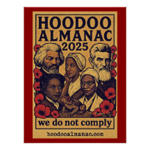 Hoodoo Almanac 2025 no cumplimos poster