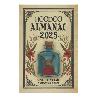 Hoodoo Almanac 2025 Portada Poster Glossy Art
