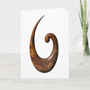 Hook de pescado maorí - Tarjeta de óxido