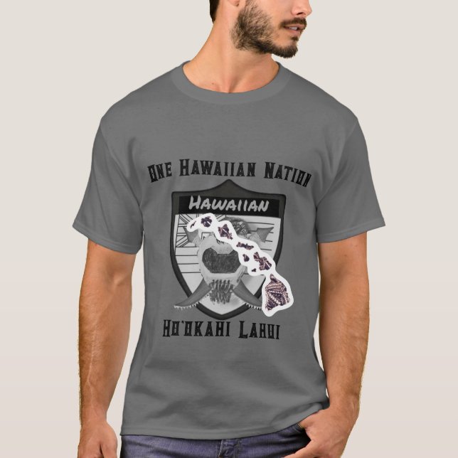 Ho'okahi Lahui o camisa de una nación hawaiana (Anverso)