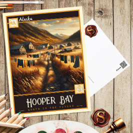 Hooper Bay, Alaska | Postal de época