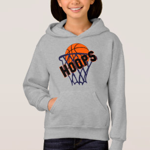 Hoops Basketball y Chicas de la red Hoodie