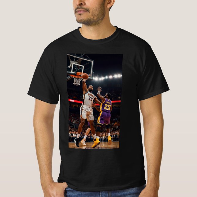 Hoops de tiempo de exhibición: Camiseta antimaltes (Anverso)