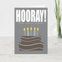Hooray Nació Graciosa Tarjeta De Cumpleaños
