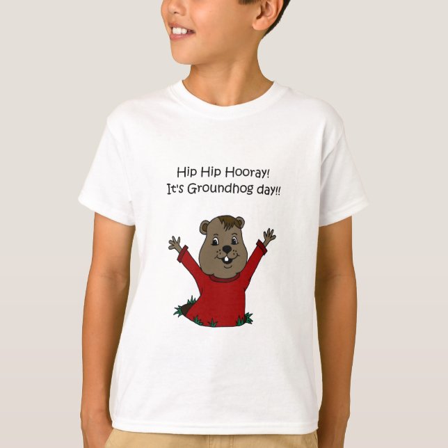 hooray su camiseta del día de la marmota (Anverso)
