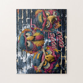 HOO'S COOL? - Urban Owls Graffiti Art Puzzle