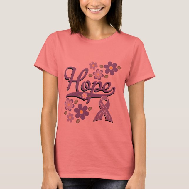 Hope Alzheimers Ringer camiseta (Anverso)