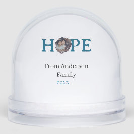 Hope blue holidays bold letter kids photo name yea