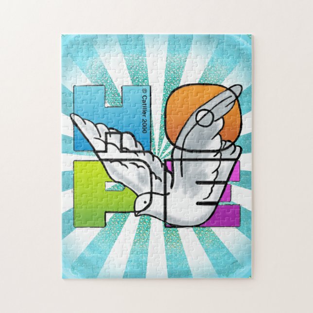 Hope Dove rompecabezas cristiano (Vertical)