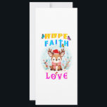 Hope Faith Love<br><div class="desc">Hope Faith Love. Tarjeta plana de 4" x 9, 25". La temporada de los Navidades está aquí de nuevo y la gente está ocupada con sus preparativos para una cena de Navidades porque los Navidades son un momento para reuniones familiares, lazos familiares y renovar amistades. Así que prepárense para los...</div>