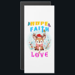 Hope Faith Love<br><div class="desc">Hope Faith Love. Tarjeta magnética de 4" x 9". La temporada de los Navidades está aquí de nuevo y la gente está ocupada con sus preparativos para una cena de Navidades porque los Navidades son un momento para reuniones familiares, lazos familiares y renovar amistades. Así que prepárense para los Navidades...</div>