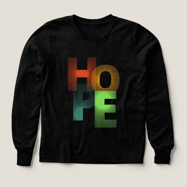 HOPE Geometric Typography - Tshirt (Diseño frontal)