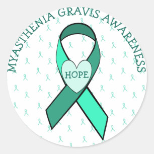 HOPE MYASTHENIA GRAVIS CONSCIENTE RIBBON PEGATINA