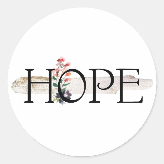 Hope Pegatina (Anverso)