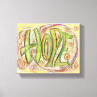 Hope Word Art Pintar Arte De Lienzo Envuelto