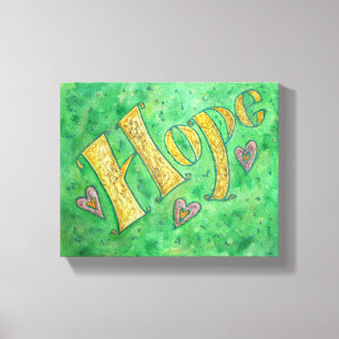 Hope Word Art Pintar Arte De Lienzo Envuelto