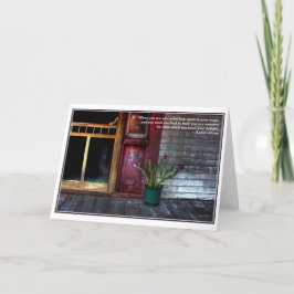 Hope Writ in Tulips: Tarjeta de cotización de Gibr