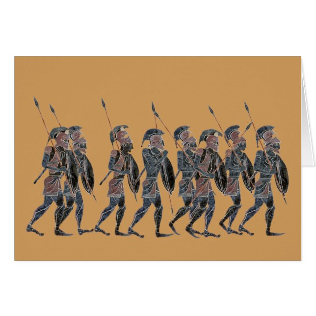 Hoplitas del griego clásico de la panoplia en el (Anverso (Horizontal))