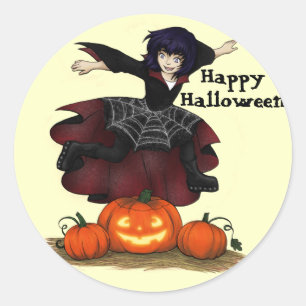 Hopping Hazel Halloween Pegatinas