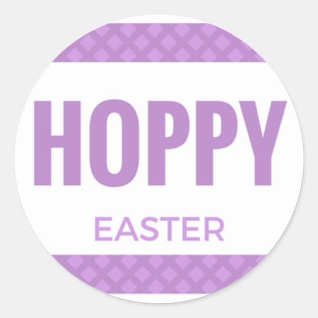 Hoppy Easter Pegatinas (Anverso)