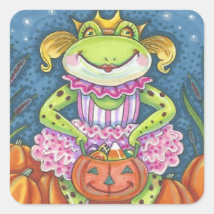 HOPPY HALLOWEB PEGATINAS DE FROG SHEET Square