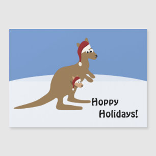 Hoppy Holidays Navidades Kangaroo and Joey