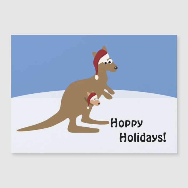 Hoppy Holidays Navidades Kangaroo and Joey (Anverso)