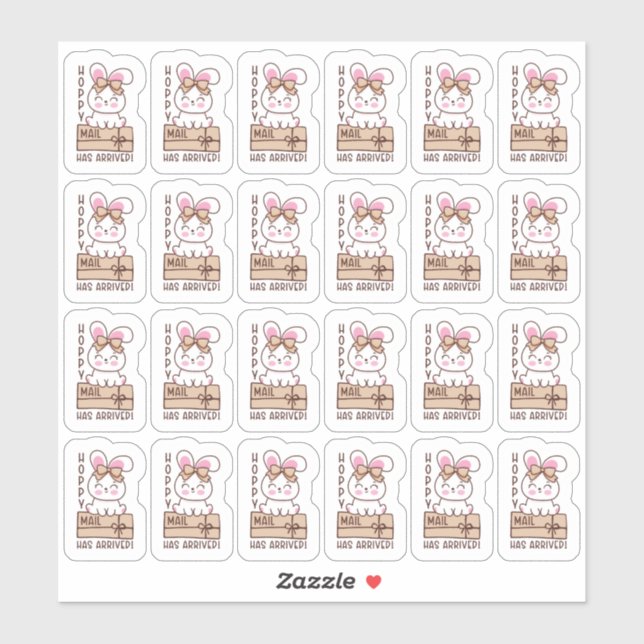 Hoppy Mail Ha Llegado A La Hoja Del Pegatina (Hoja)