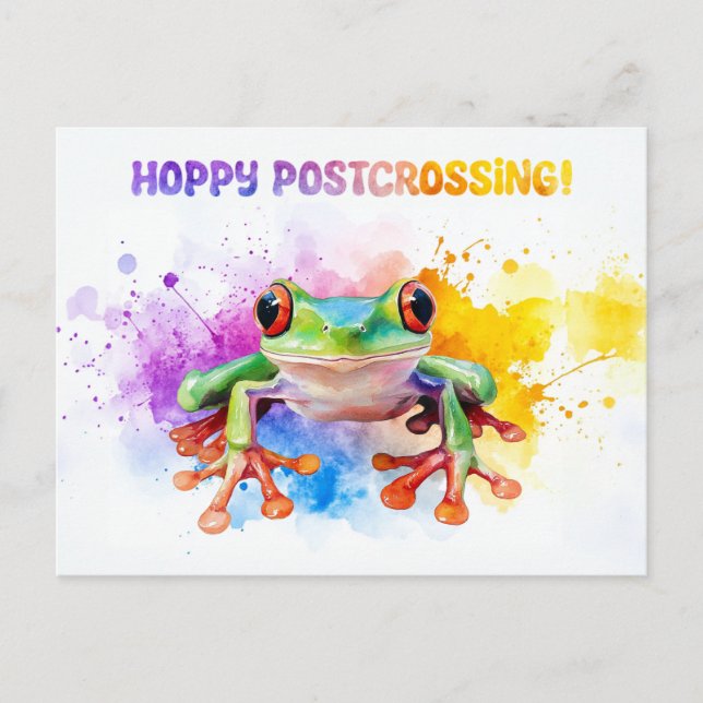 Hoppy Postcrossing 2 - Tarjeta postal (Anverso)