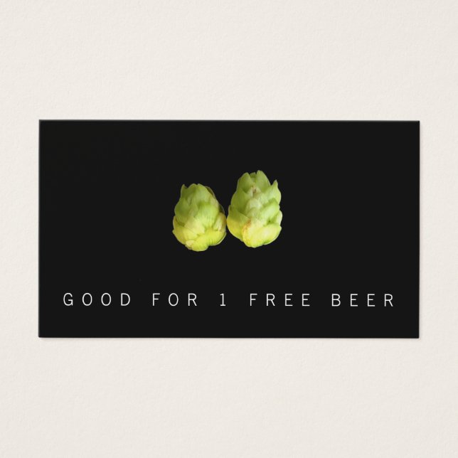 Hops Beer Brewery Ticket (Frente)