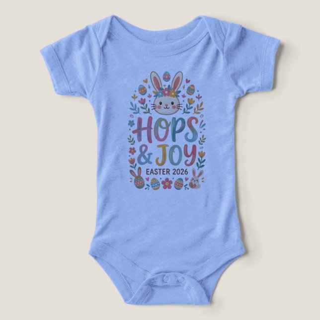 Hops & Joy Easter Shirt for Kids (Diseño delantero )