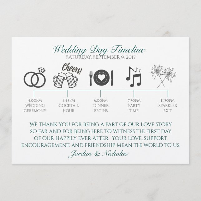 Hops, Programa de Boda de Cerveza (Anverso)