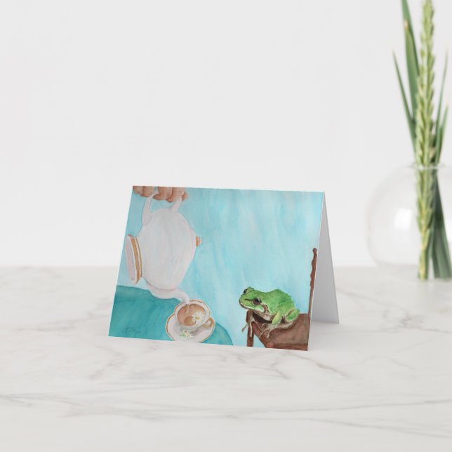 Hora con Frederick: Tarjeta de felicitación 4"x5.6 (Anverso)