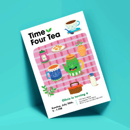Hora Cuatro Té - Cuarta Invitación de Fiesta de Cu