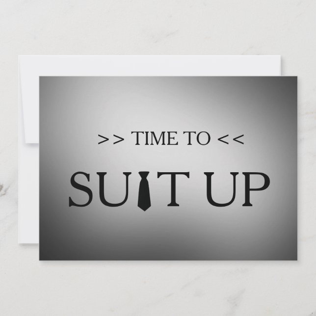 Hora de ajustar la invitación de fondo blanco (Anverso)