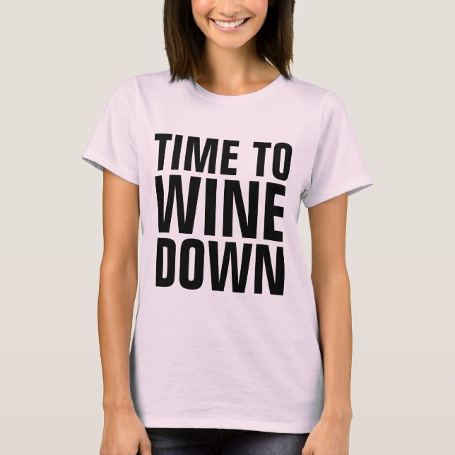 HORA DE BAJAR, Damas Camisetas divertidas (Anverso)