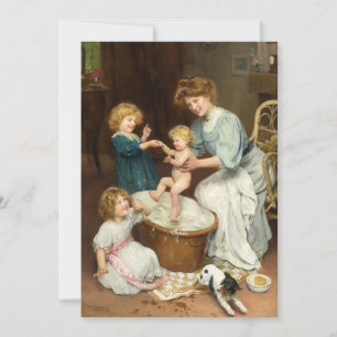 Hora de baño del bebé Arthur John Elsley