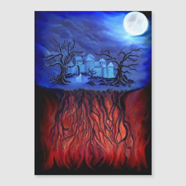 Hora de brujo, entre el cielo y el infierno (Anverso)